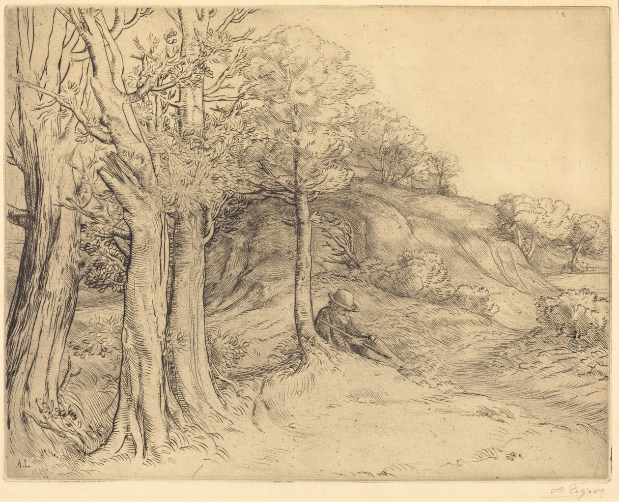 Soledad (Soledad (Paisaje)) de Alphonse Legros