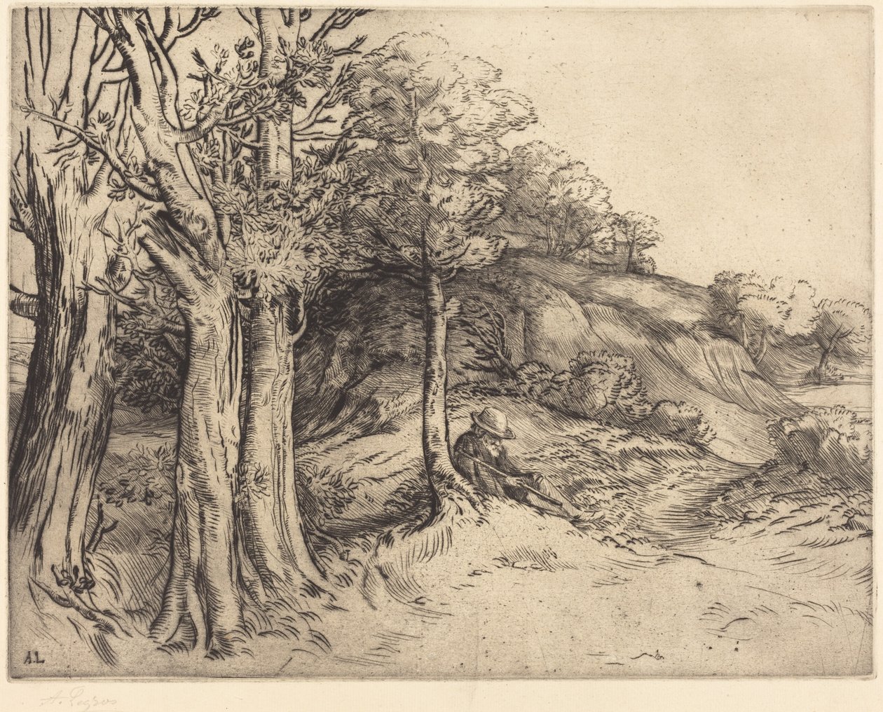 Soledad (Soledad (Paisaje)) de Alphonse Legros