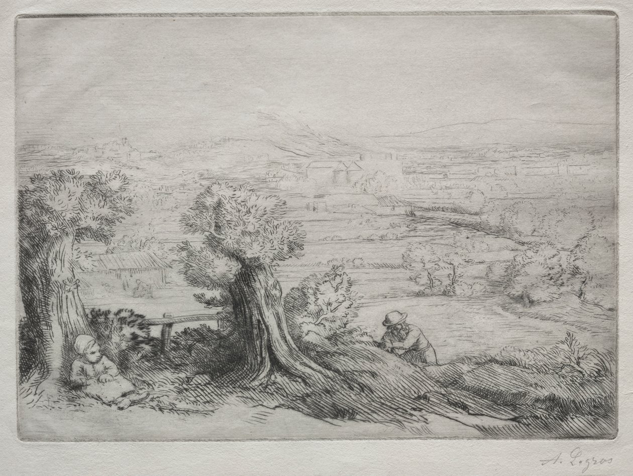 Recuerdo de un valle en Borgoña de Alphonse Legros