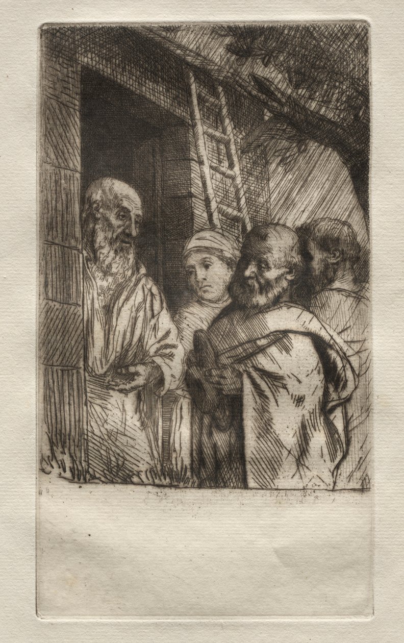 San Pedro y San Pablo en la puerta del Buen Hombre Miseria de Alphonse Legros