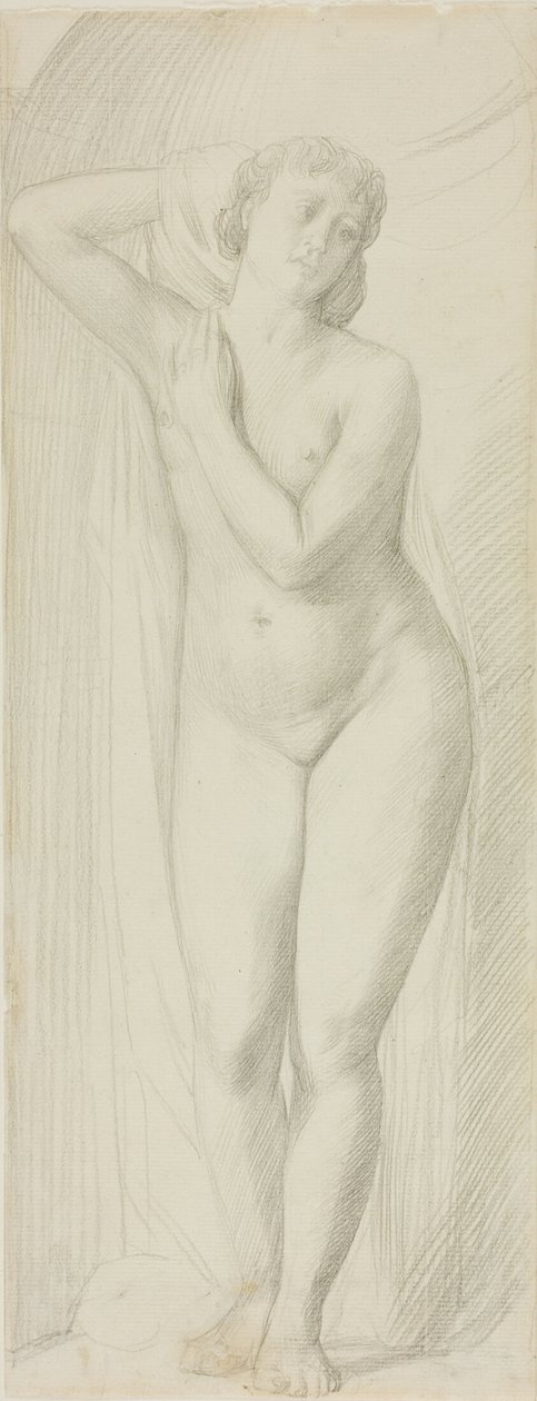 Desnudo femenino de pie de Alphonse Legros