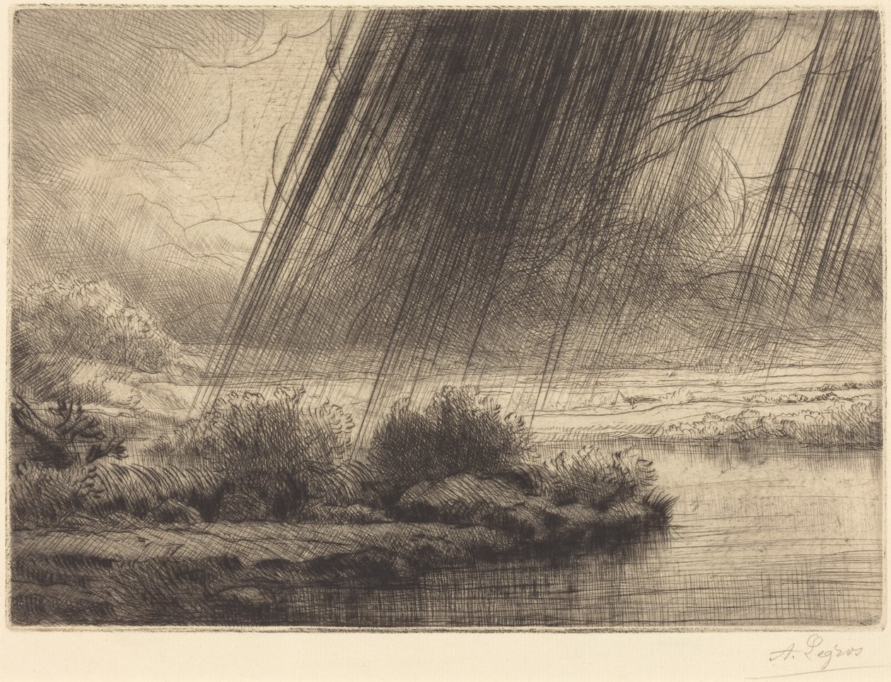 Storm (Una tormenta) de Alphonse Legros