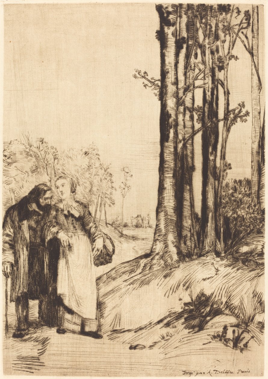 Paseo del Convaleciente (La promenade du convalescent) de Alphonse Legros