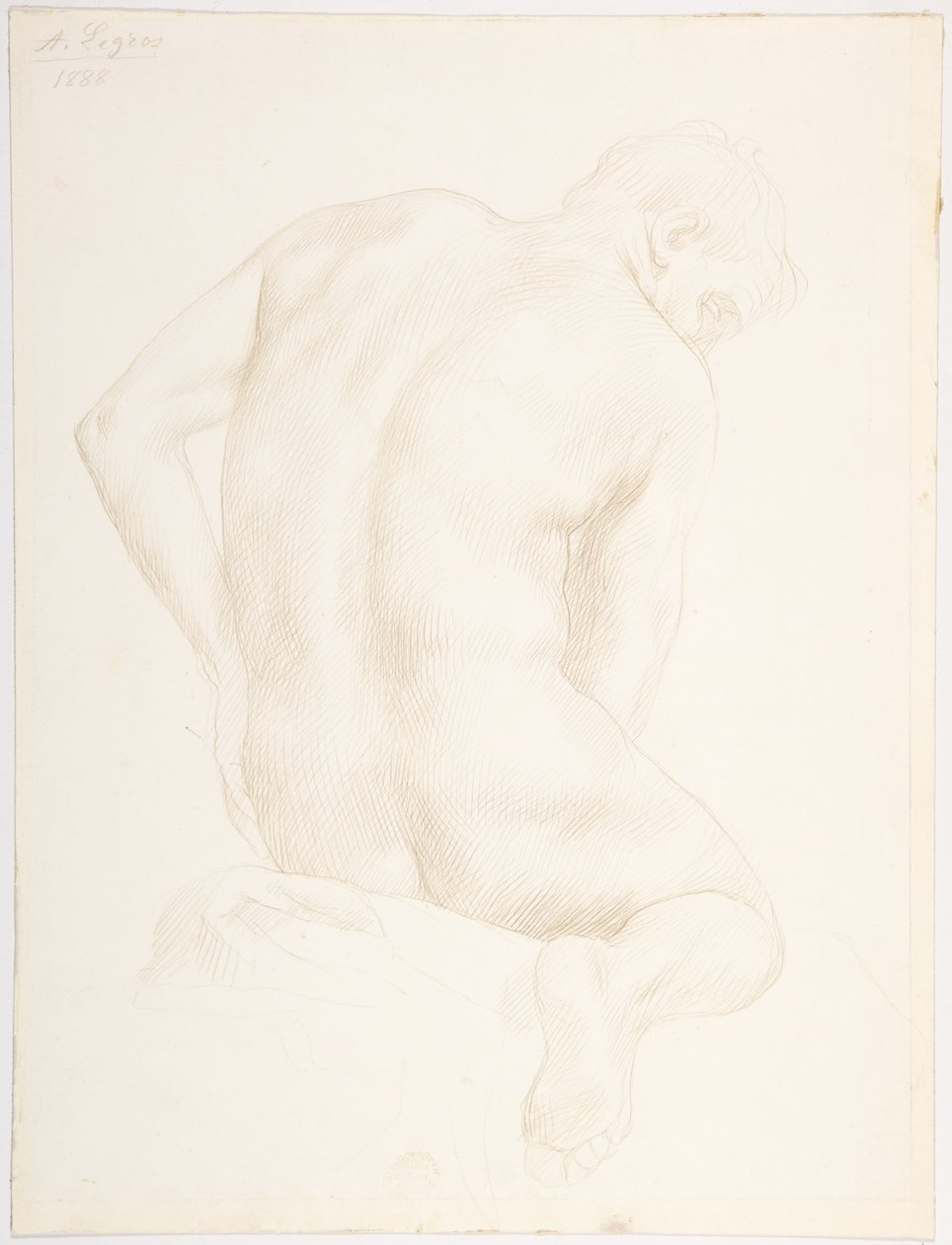 Estudio de una figura de Alphonse Legros