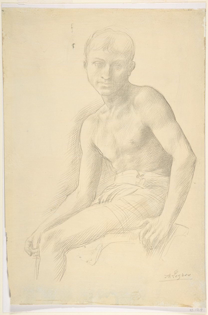 Estudio de una figura de Alphonse Legros