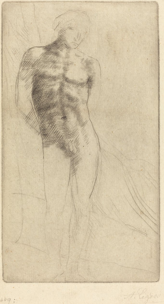 Estudio de una Figura Desnuda de Alphonse Legros