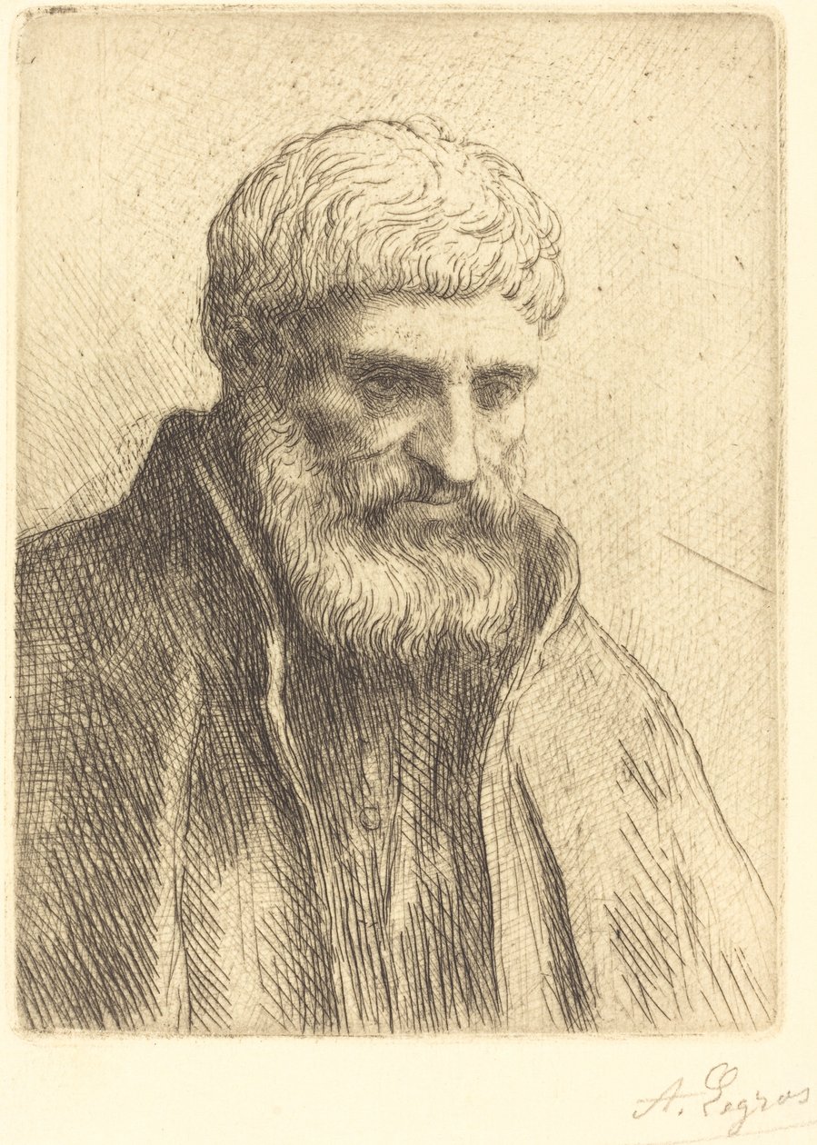 Estudio de un anciano de Alphonse Legros