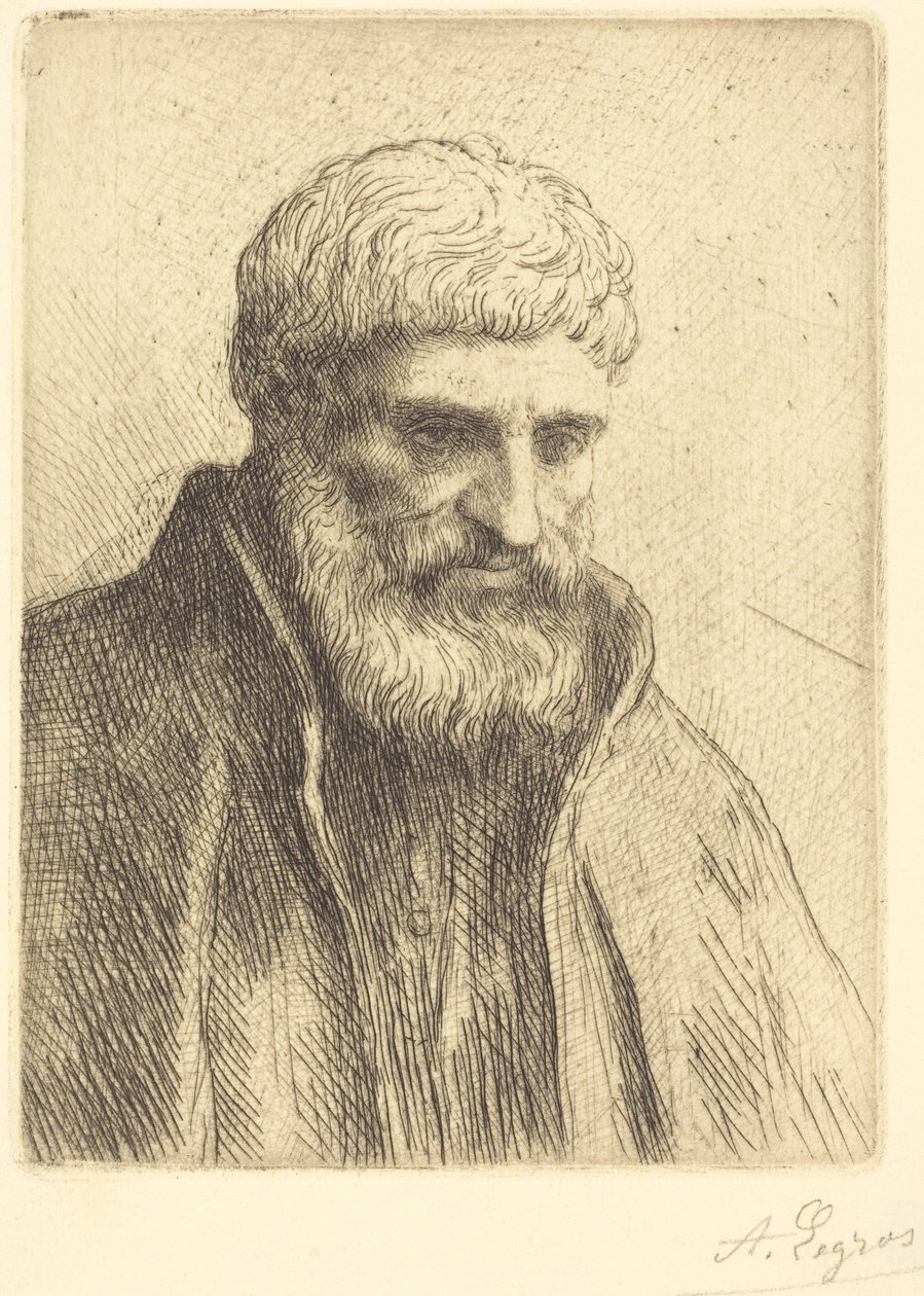 Estudio de un anciano (Etude de vieillard) de Alphonse Legros