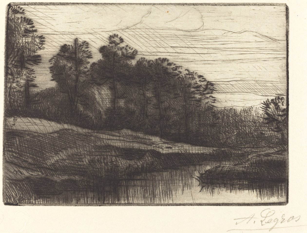 Puesta de sol de Alphonse Legros