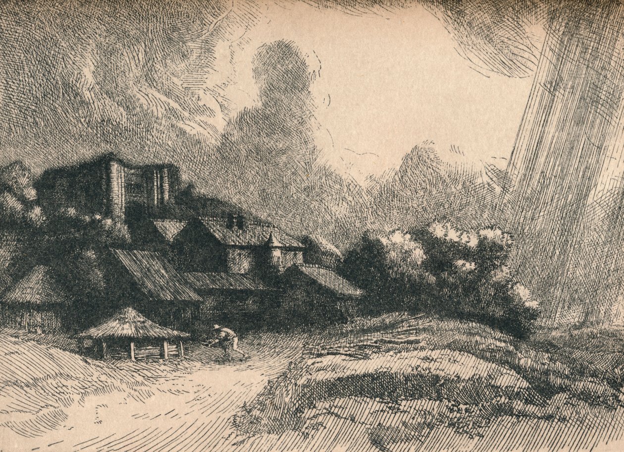 La Granja de la Abadía, c1893 de Alphonse Legros