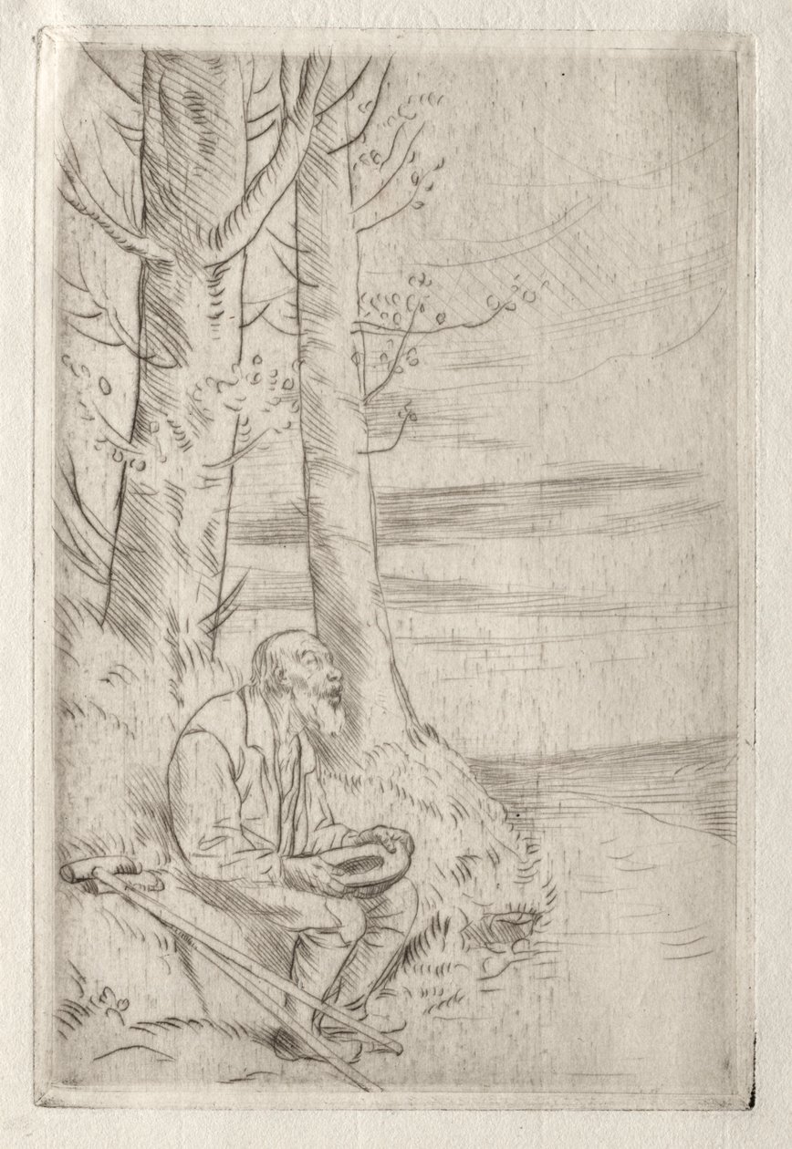 El mendigo ciego de Alphonse Legros