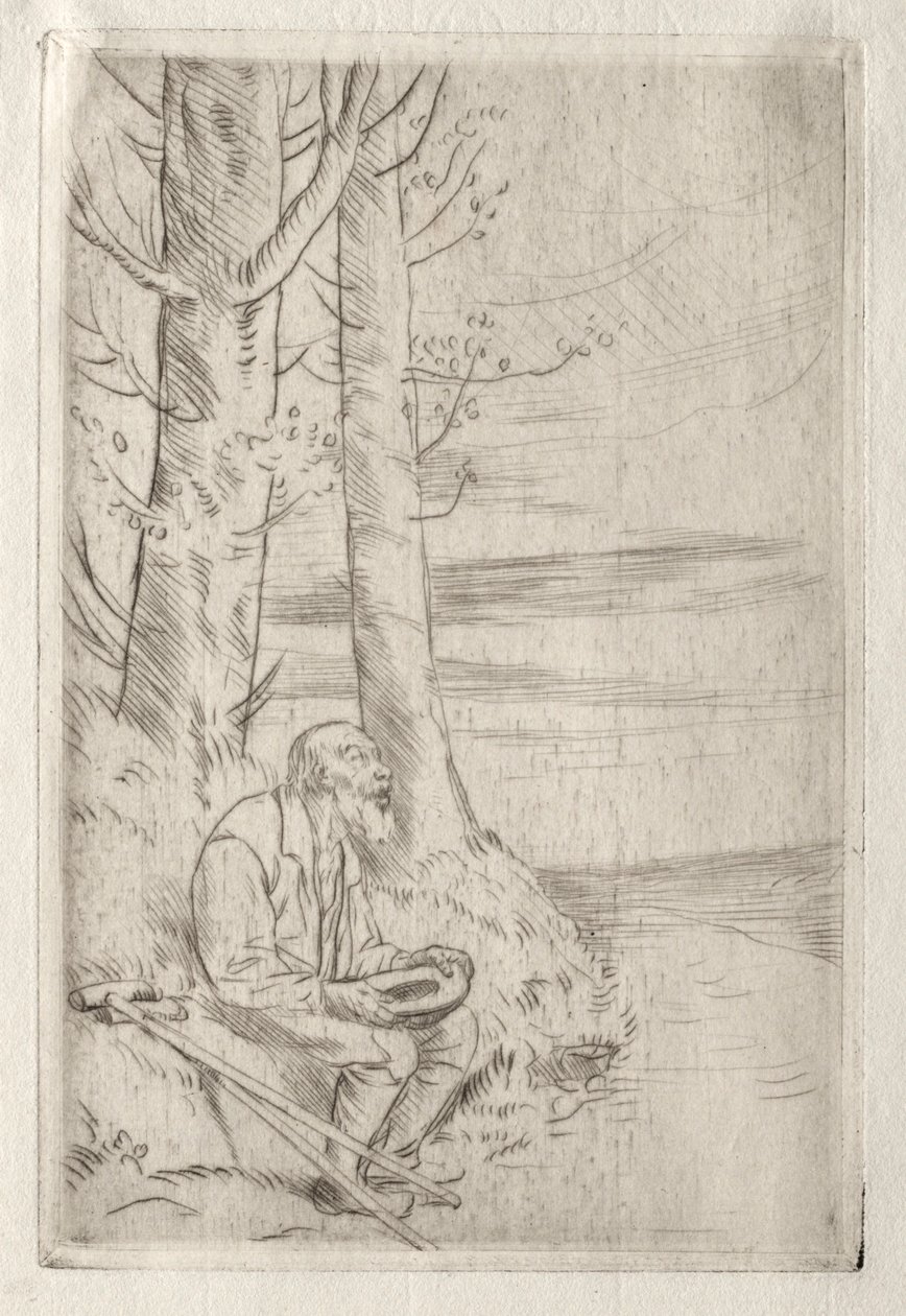 El mendigo ciego de Alphonse Legros