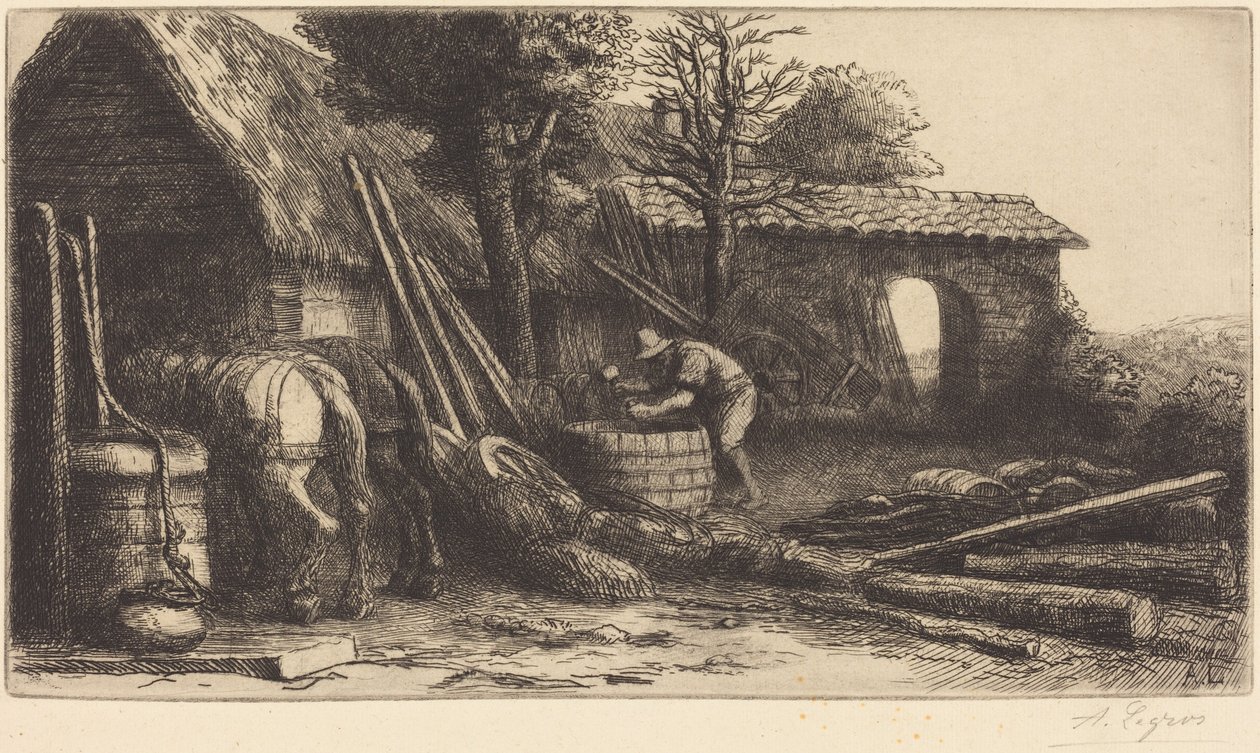 The Cooper (El tonelero) de Alphonse Legros