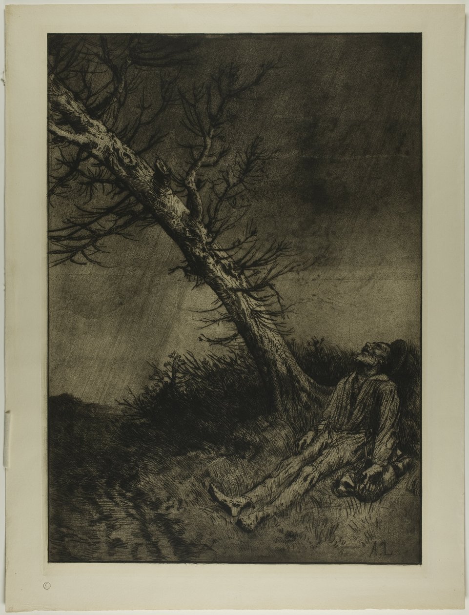 La muerte del vagabundo de Alphonse Legros