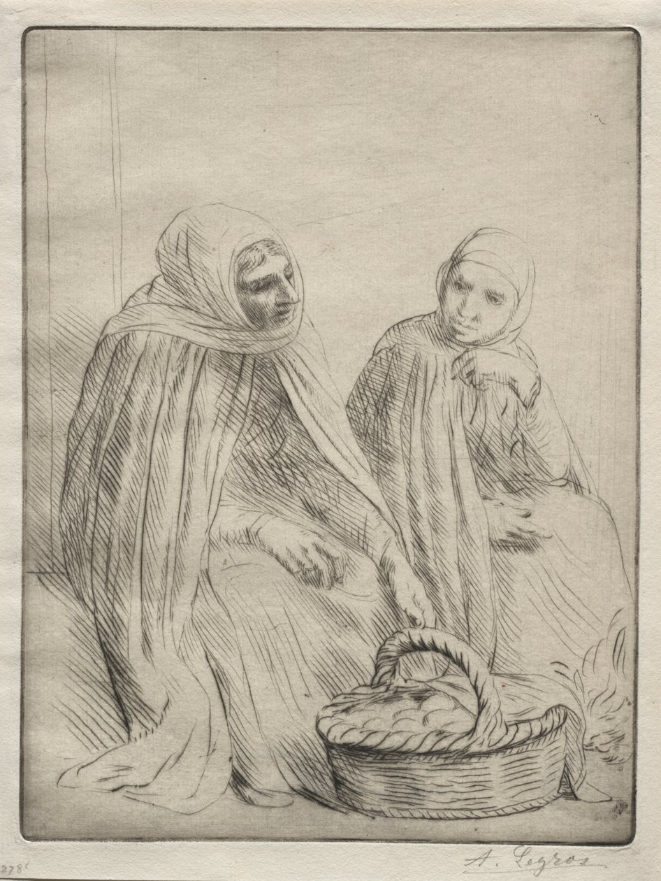 Los comerciantes de huevos (1ª lámina) de Alphonse Legros
