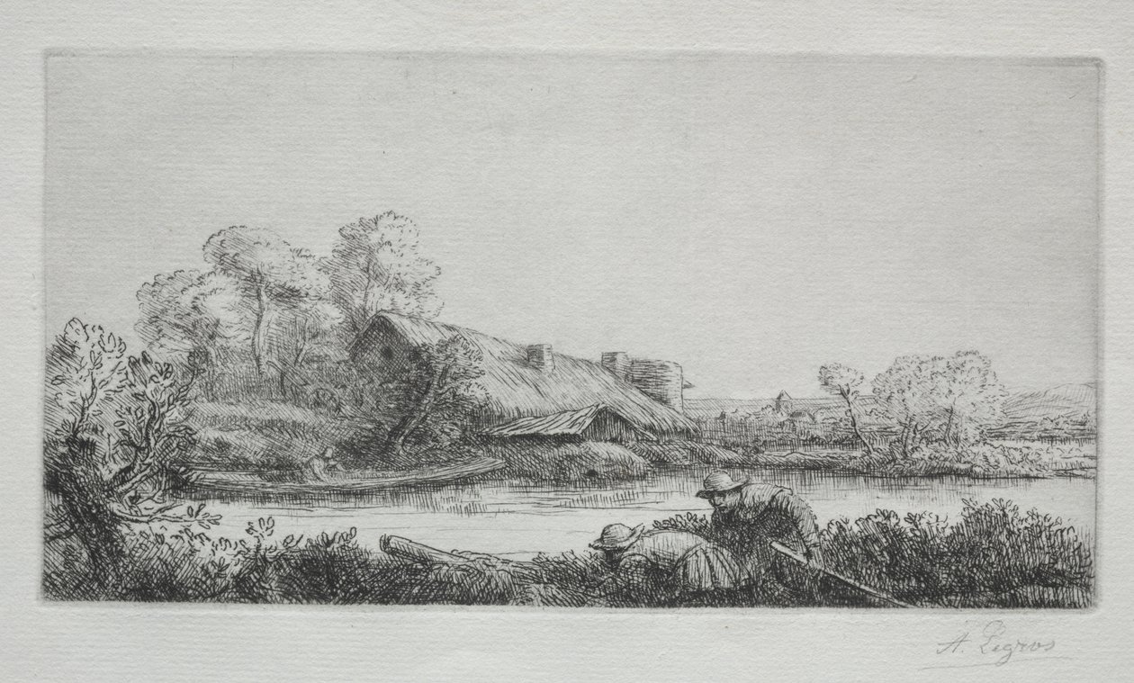 La granja en el río de Alphonse Legros