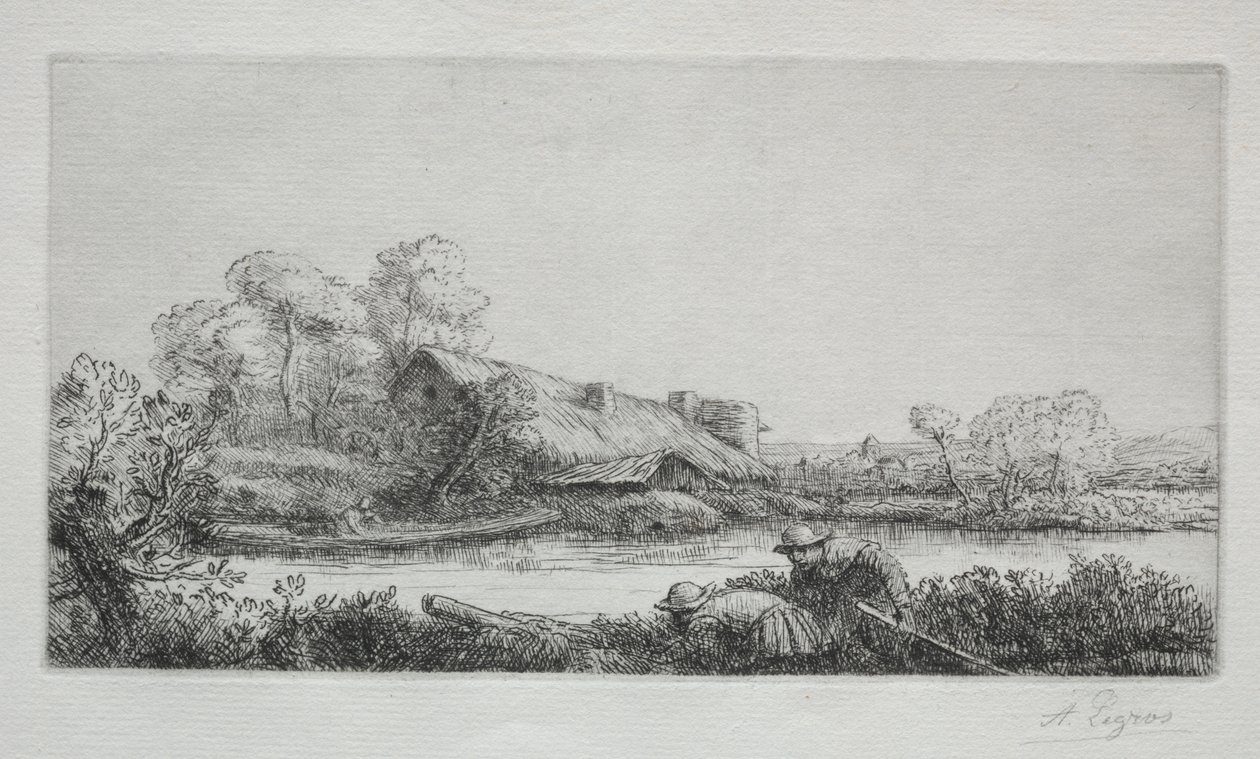 La granja en el río de Alphonse Legros