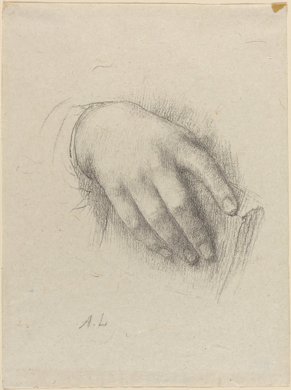La mano de la hija del artista de Alphonse Legros