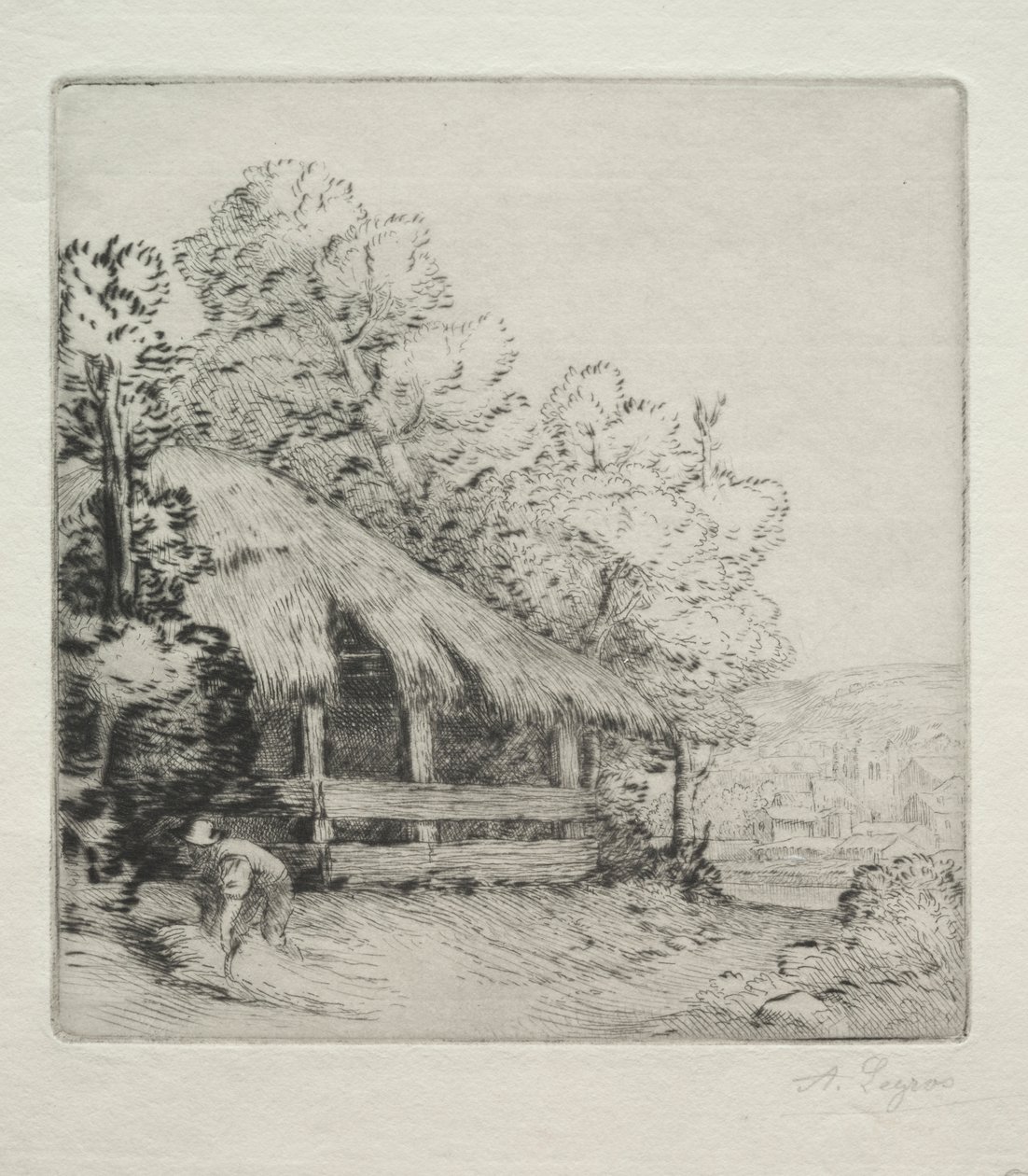 El pequeño cobertizo (Le Petit Hangar) de Alphonse Legros