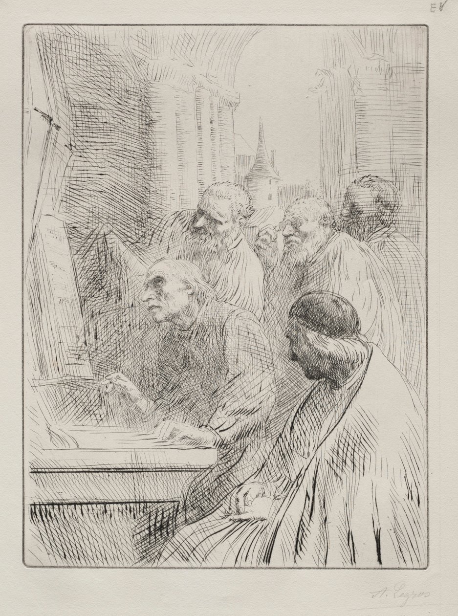 Los Monjes en la Iglesia de Alphonse Legros