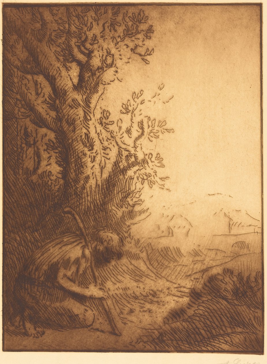 El hijo pródigo, lámina 4 (El hijo pródigo) de Alphonse Legros