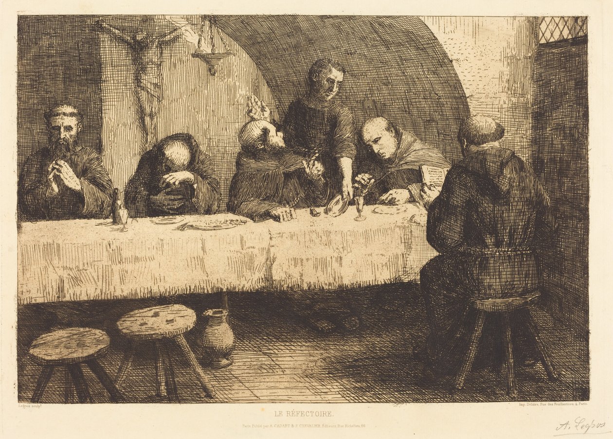 El refectorio (Le refectoire) de Alphonse Legros