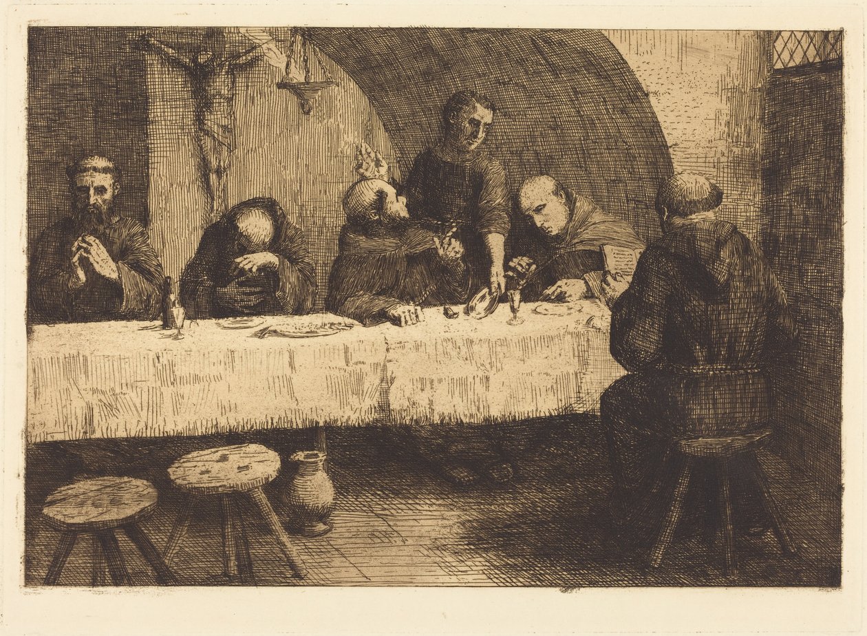El refectorio (Le refectoire) de Alphonse Legros
