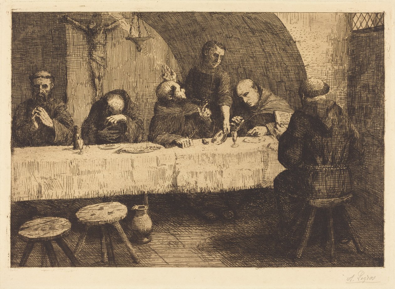 El refectorio (Le refectoire) de Alphonse Legros