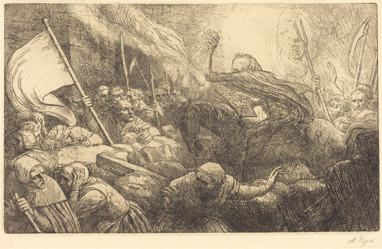 El triunfo de la muerte: proclamación de Alphonse Legros
