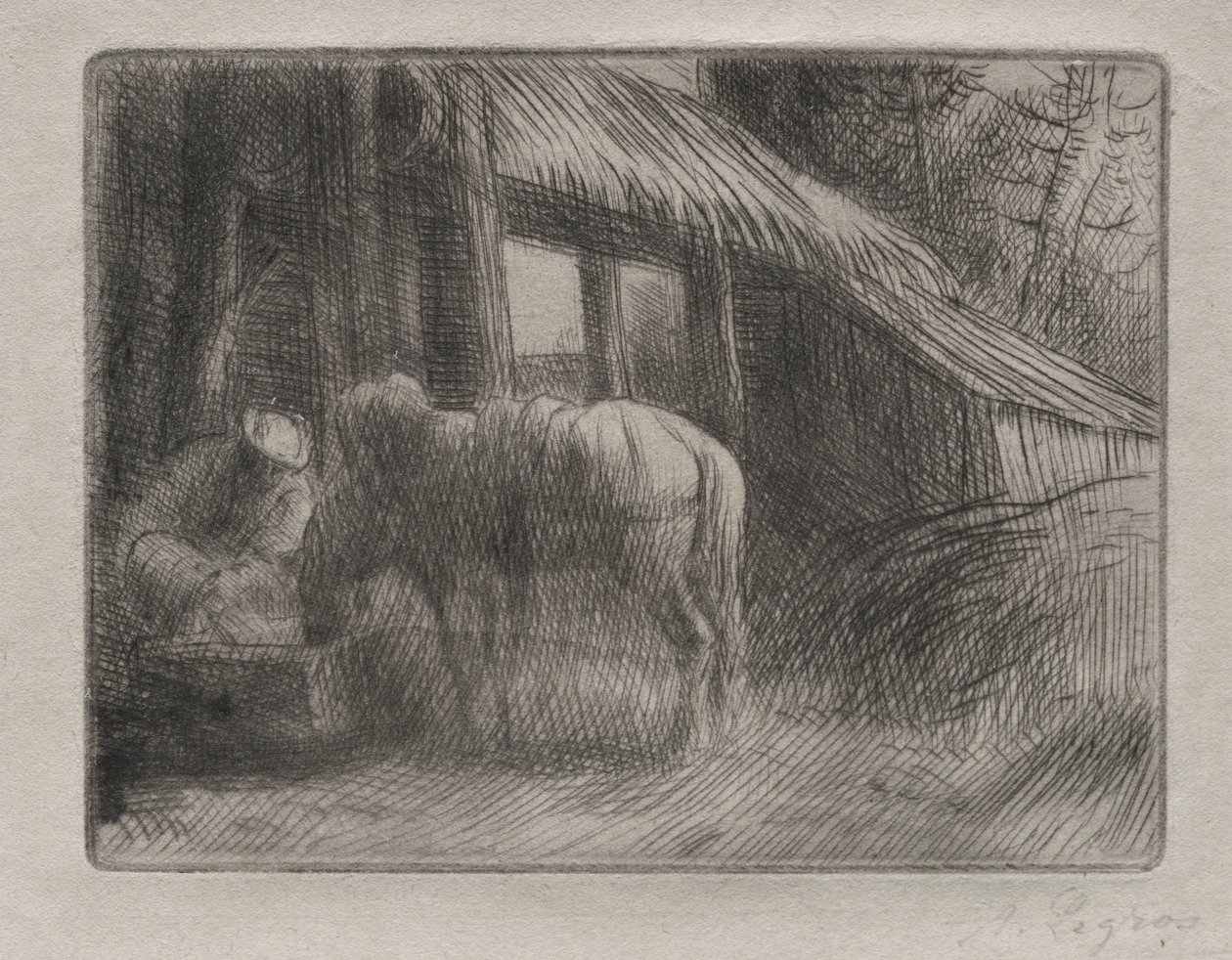 El abrevadero 2ª placa de Alphonse Legros