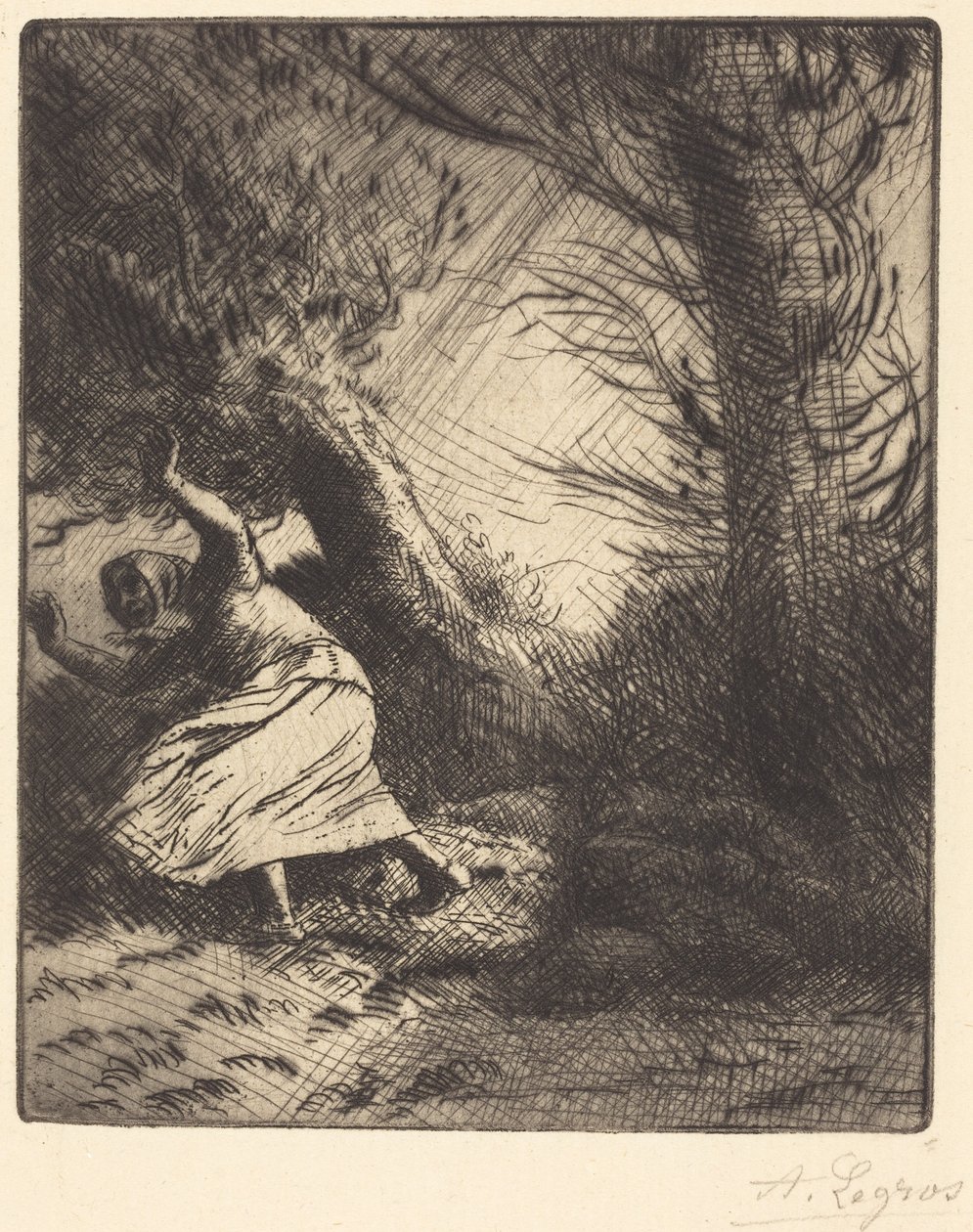 Trueno (Un rayo) de Alphonse Legros