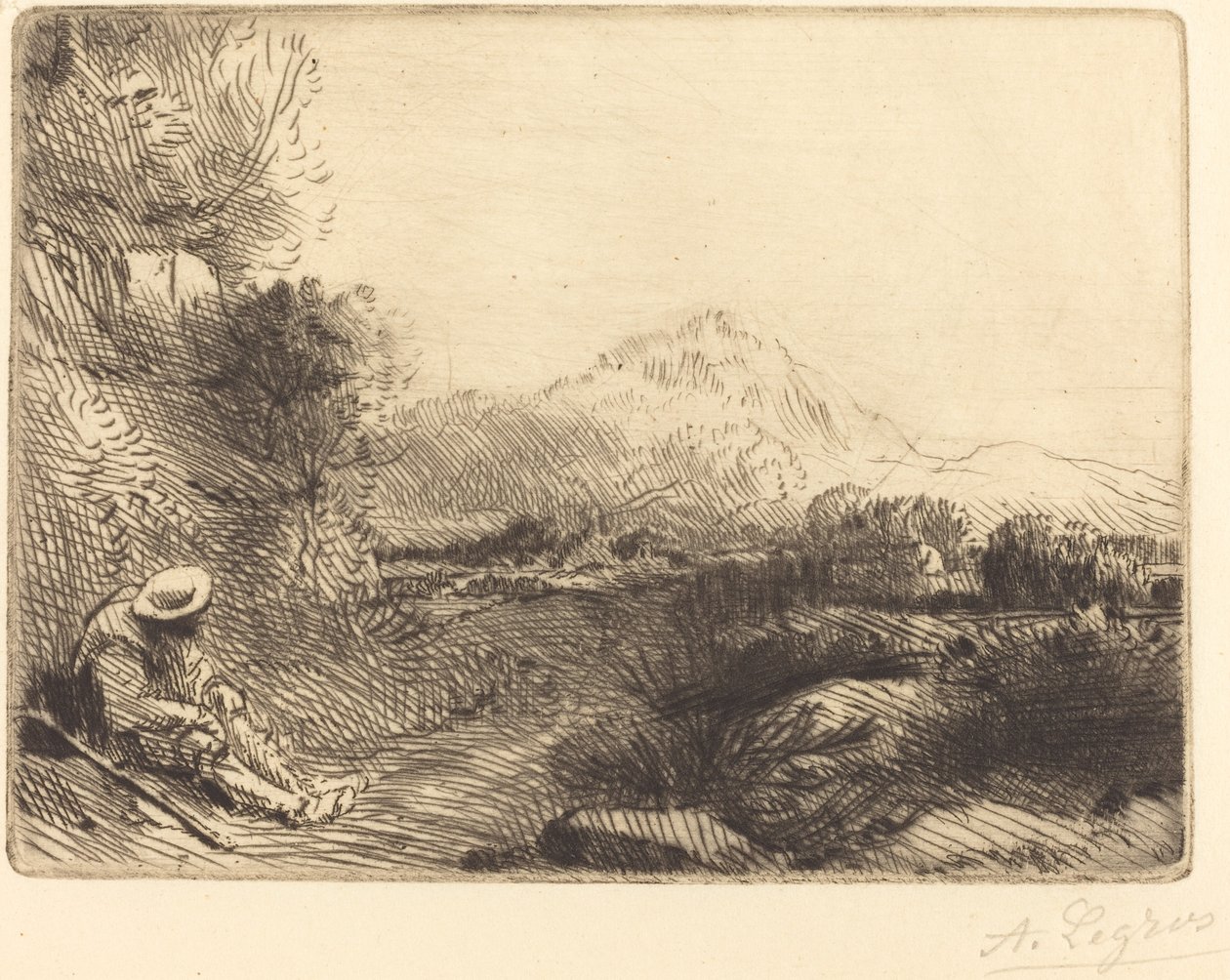 Viajero descansando de Alphonse Legros
