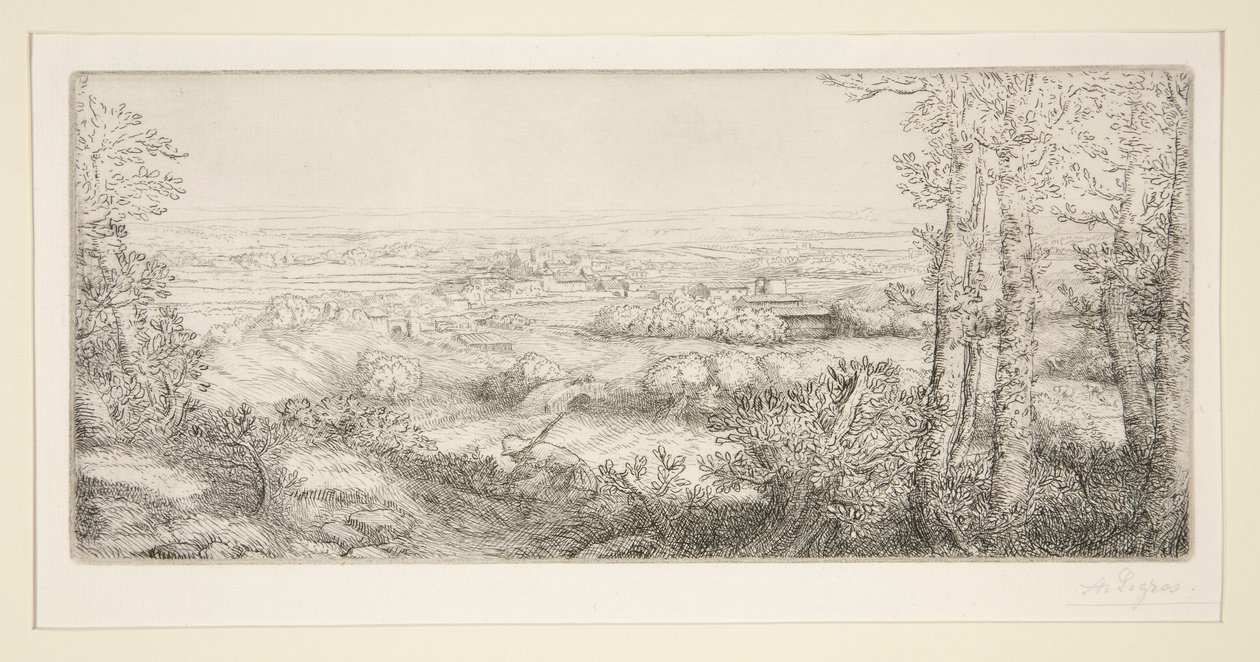 Un valle en Borgoña (Valle en Borgoña) de Alphonse Legros