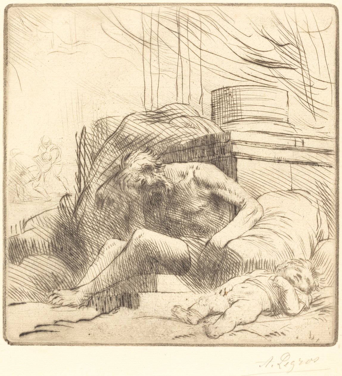 Víctima de un Incendio de Alphonse Legros