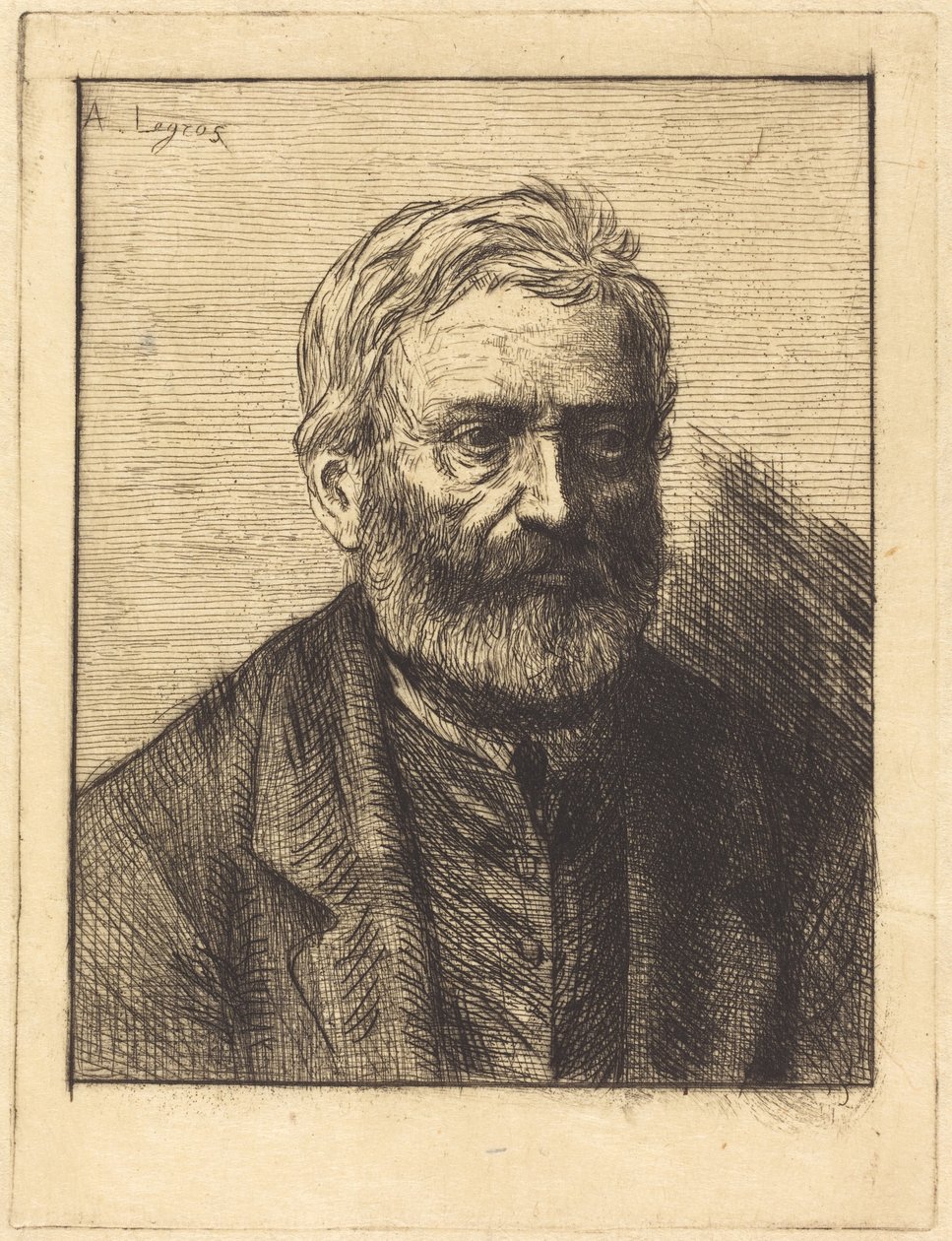 Victor Hugo, 1.ª lámina de Alphonse Legros