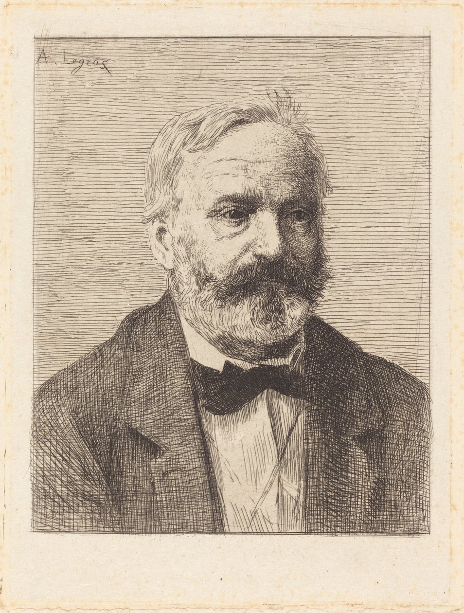 Victor Hugo, 1.ª lámina de Alphonse Legros