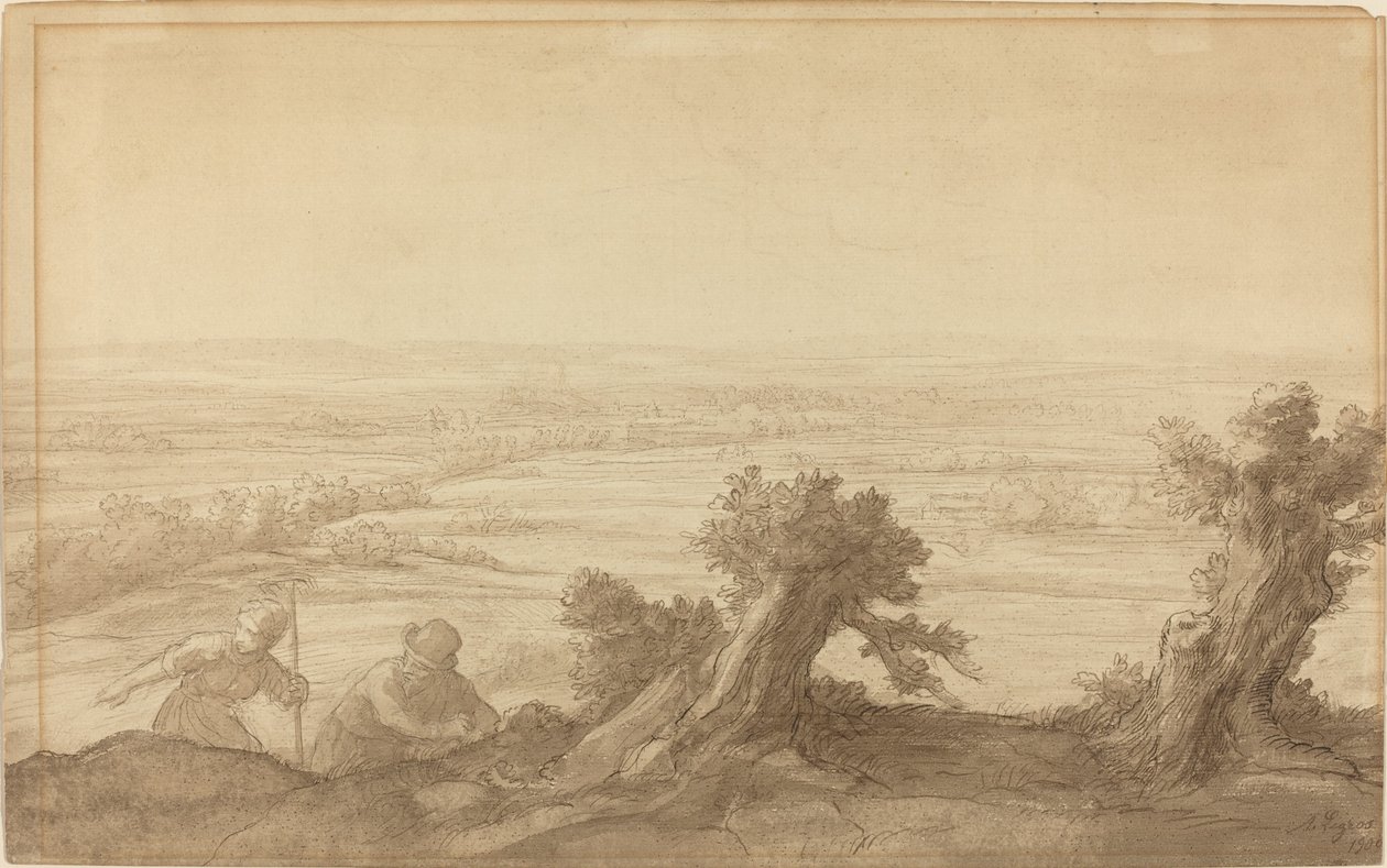 Vista sobre el campo plano de Alphonse Legros