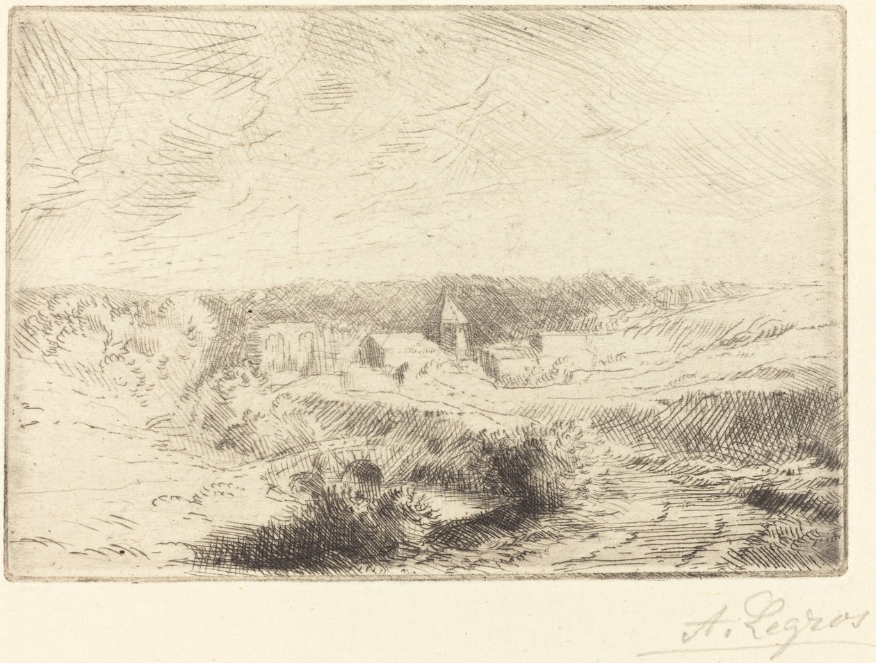 Pueblo de Wimille, cerca de Boulogne de Alphonse Legros
