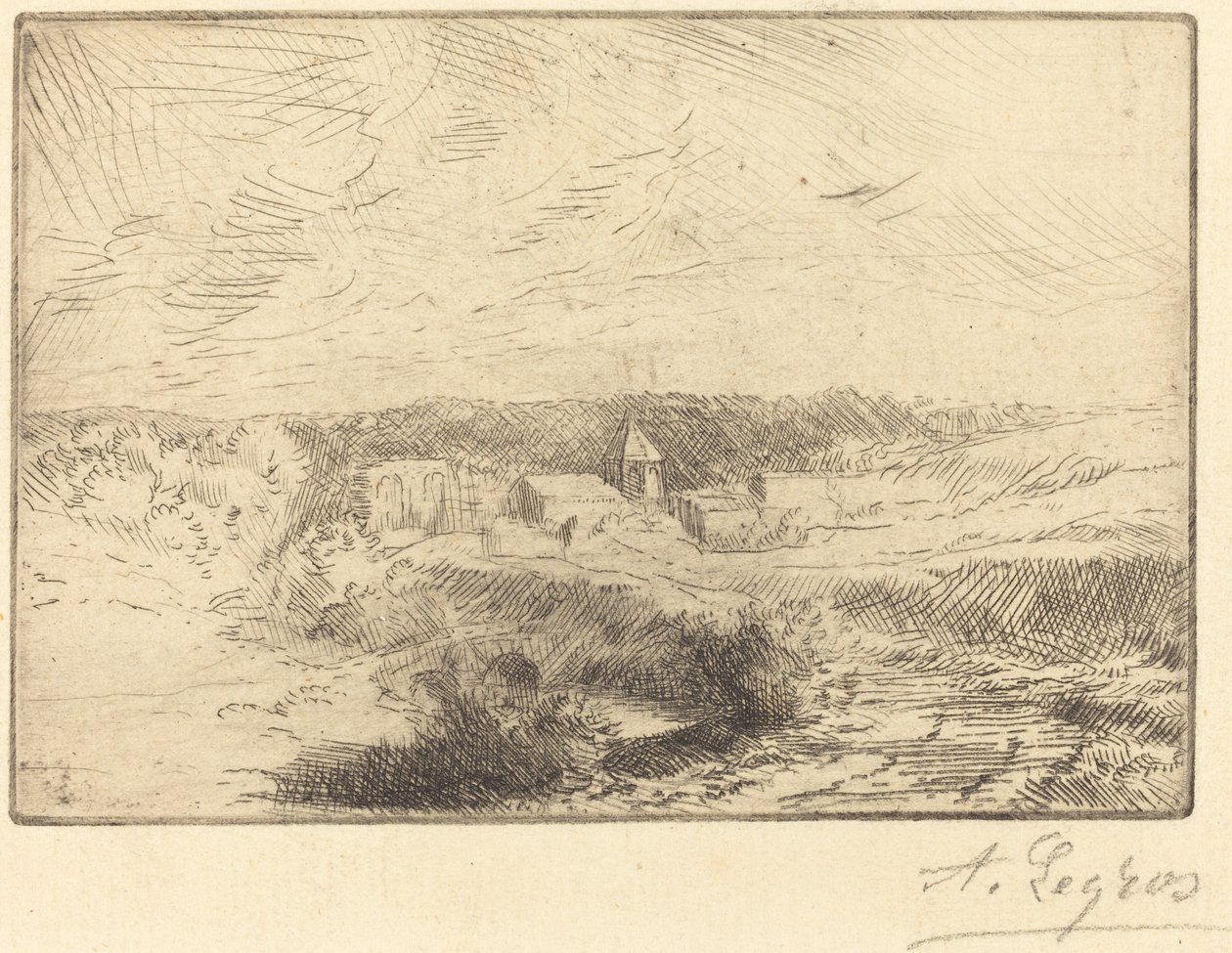 Pueblo de Wimille, cerca de Boulogne de Alphonse Legros