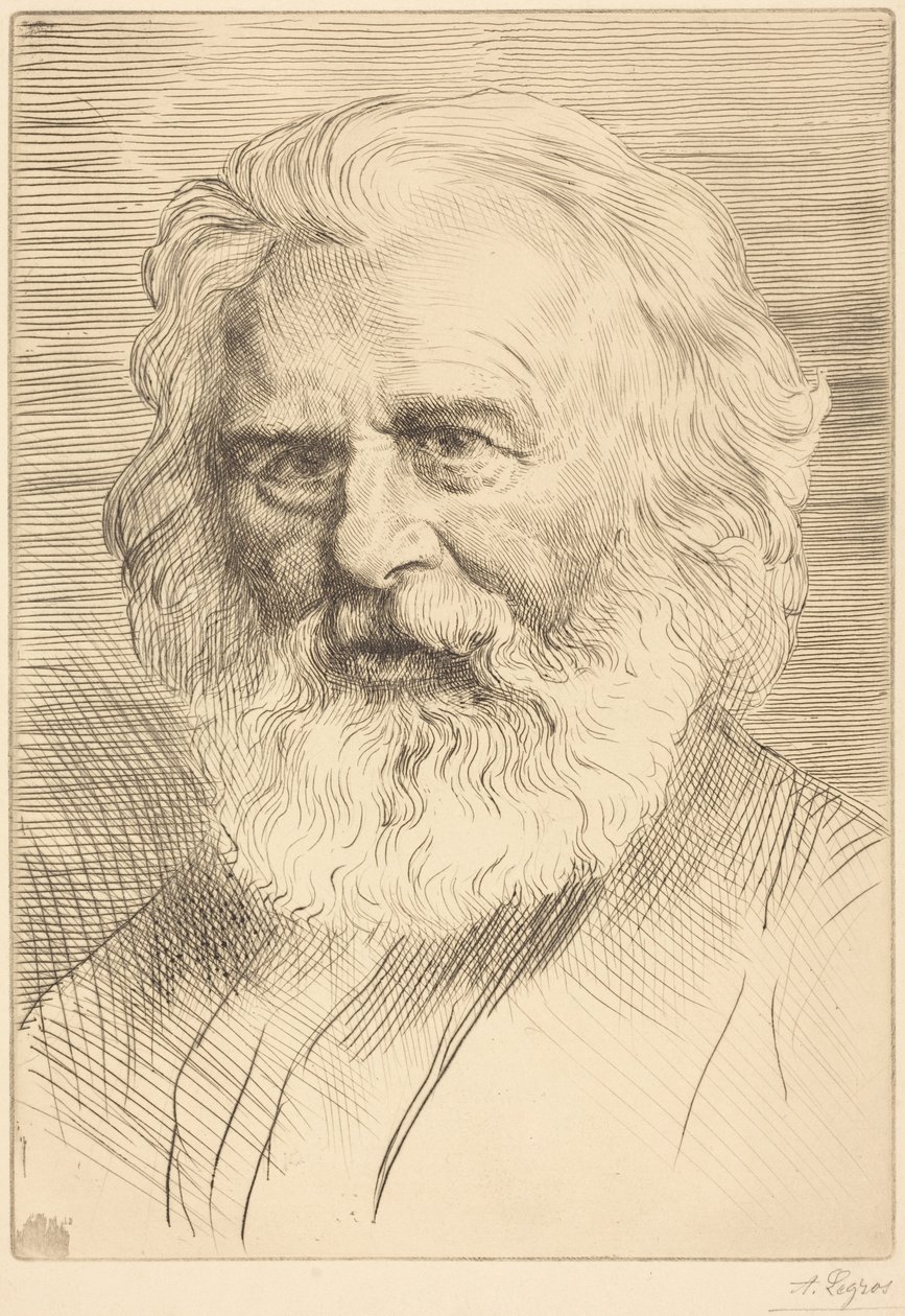 W. H. Longfellow, primera lámina de Alphonse Legros