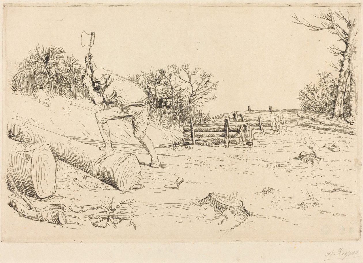 El leñador de Alphonse Legros