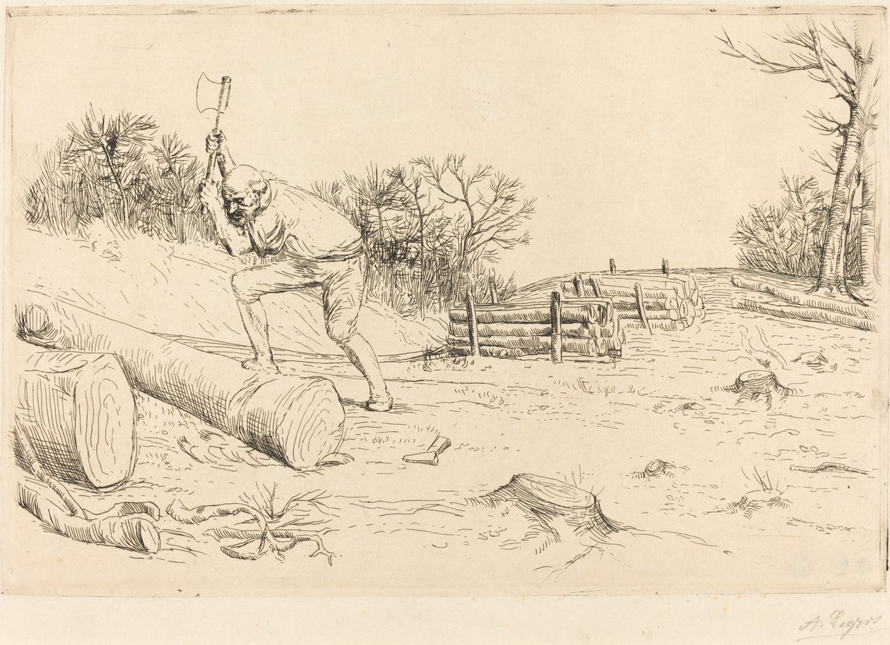 Leñador de Alphonse Legros