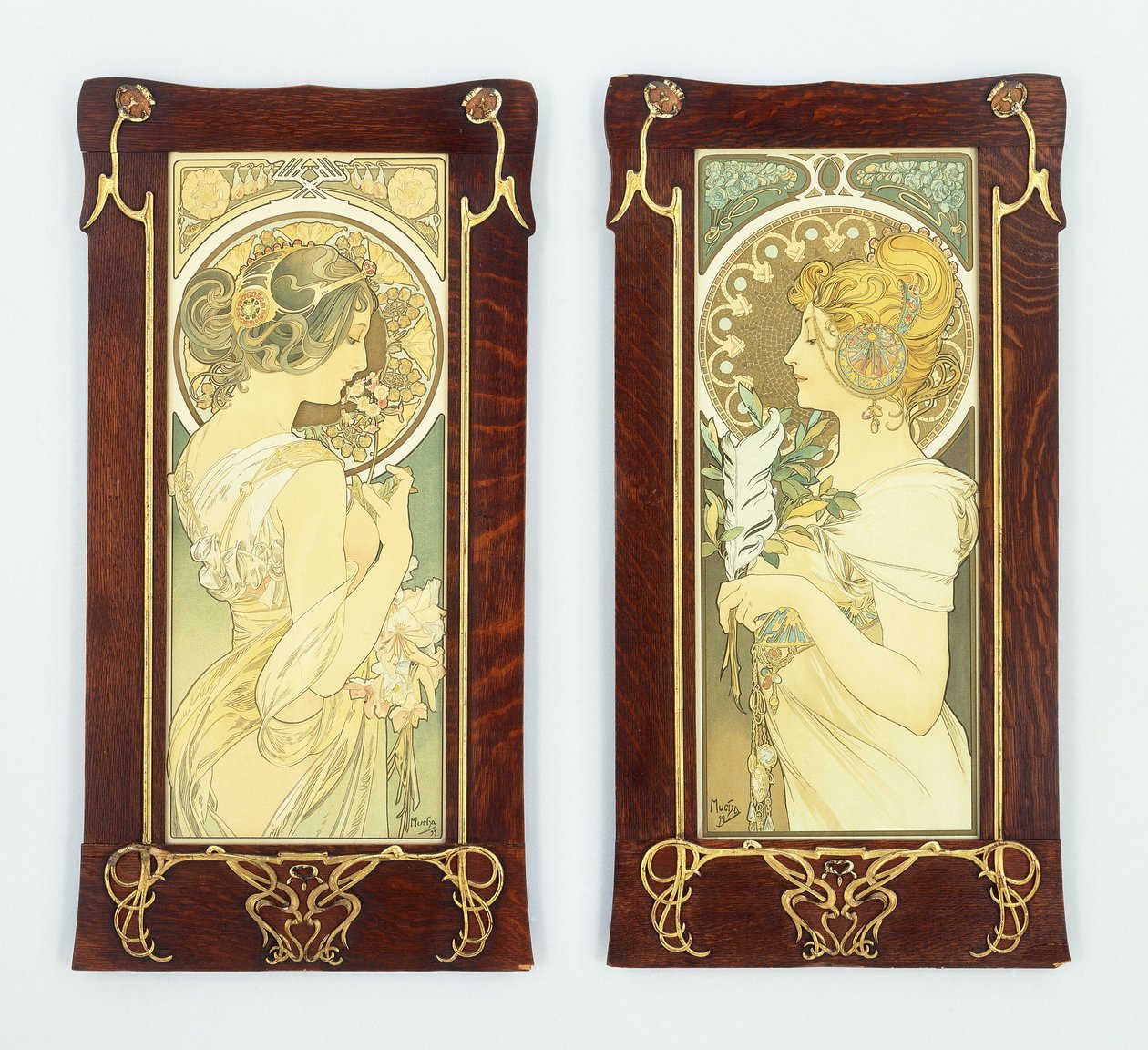 La primavera y la pluma, 1899 de Alphonse Mucha