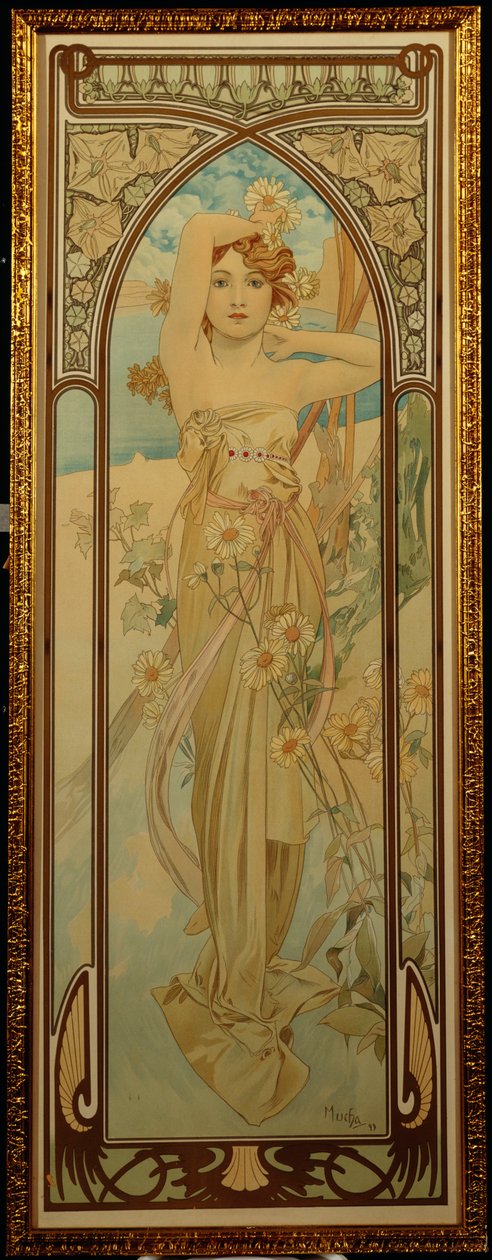 Los tiempos del día: Carrera diurna de Alphonse Mucha