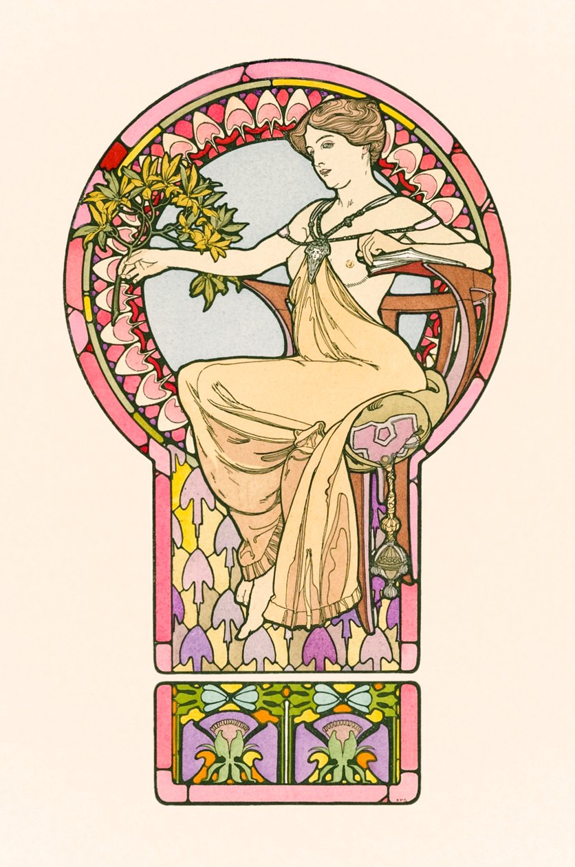 Sin título de Documentos decorativos de Alphonse Marie Mucha