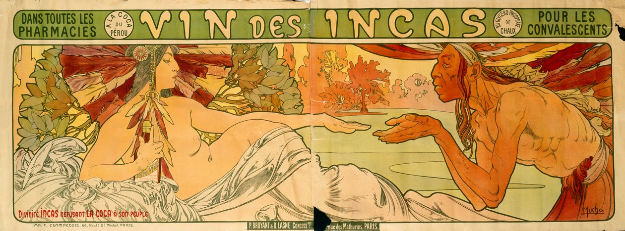 El vino de los incas de Alphonse Marie Mucha
