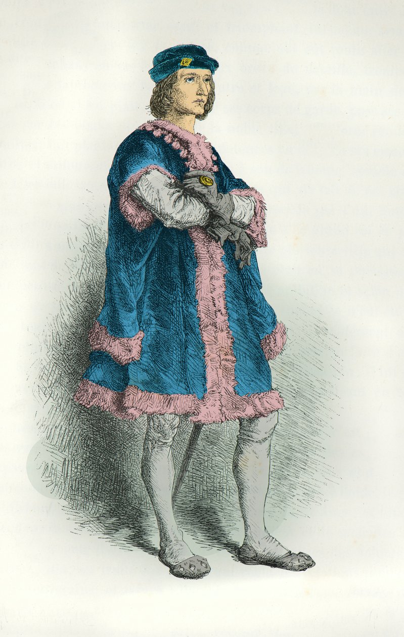 Retrato de Carlos 8 (Grabado) de Alphonse Marie de Neuville