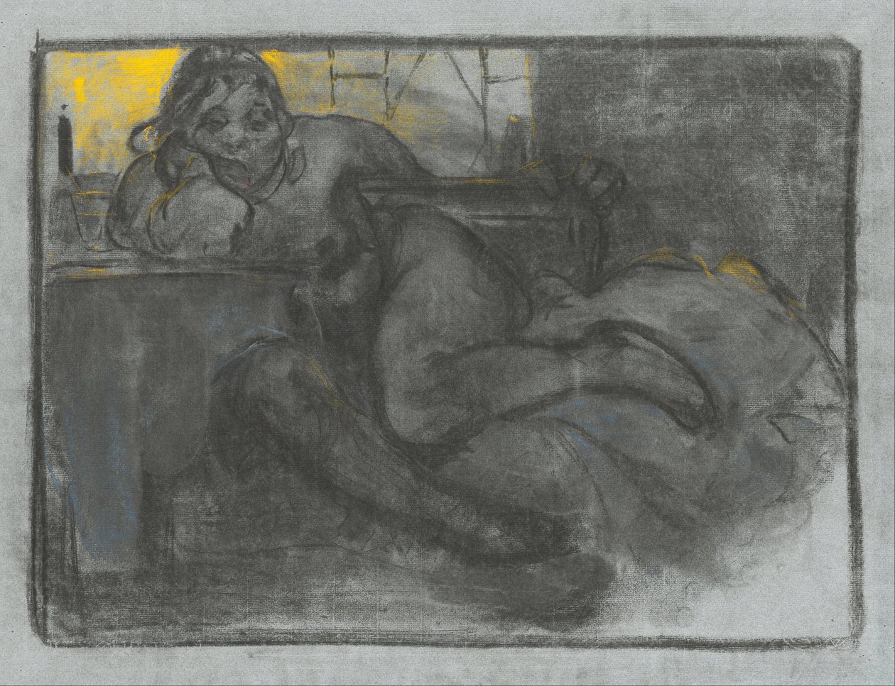 Absenta (Estudio de una Mujer) de Alphonse Mucha