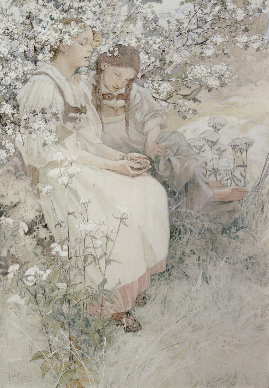 Bienaventurados los puros de corazón: porque verán a Dios, 1906 de Alphonse Mucha