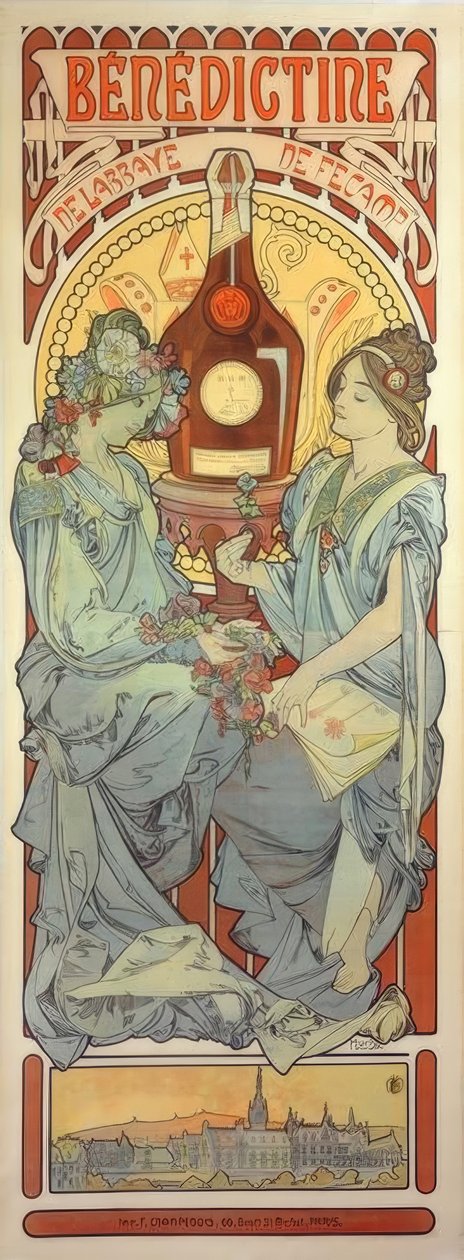 Benedictina de Alphonse Mucha